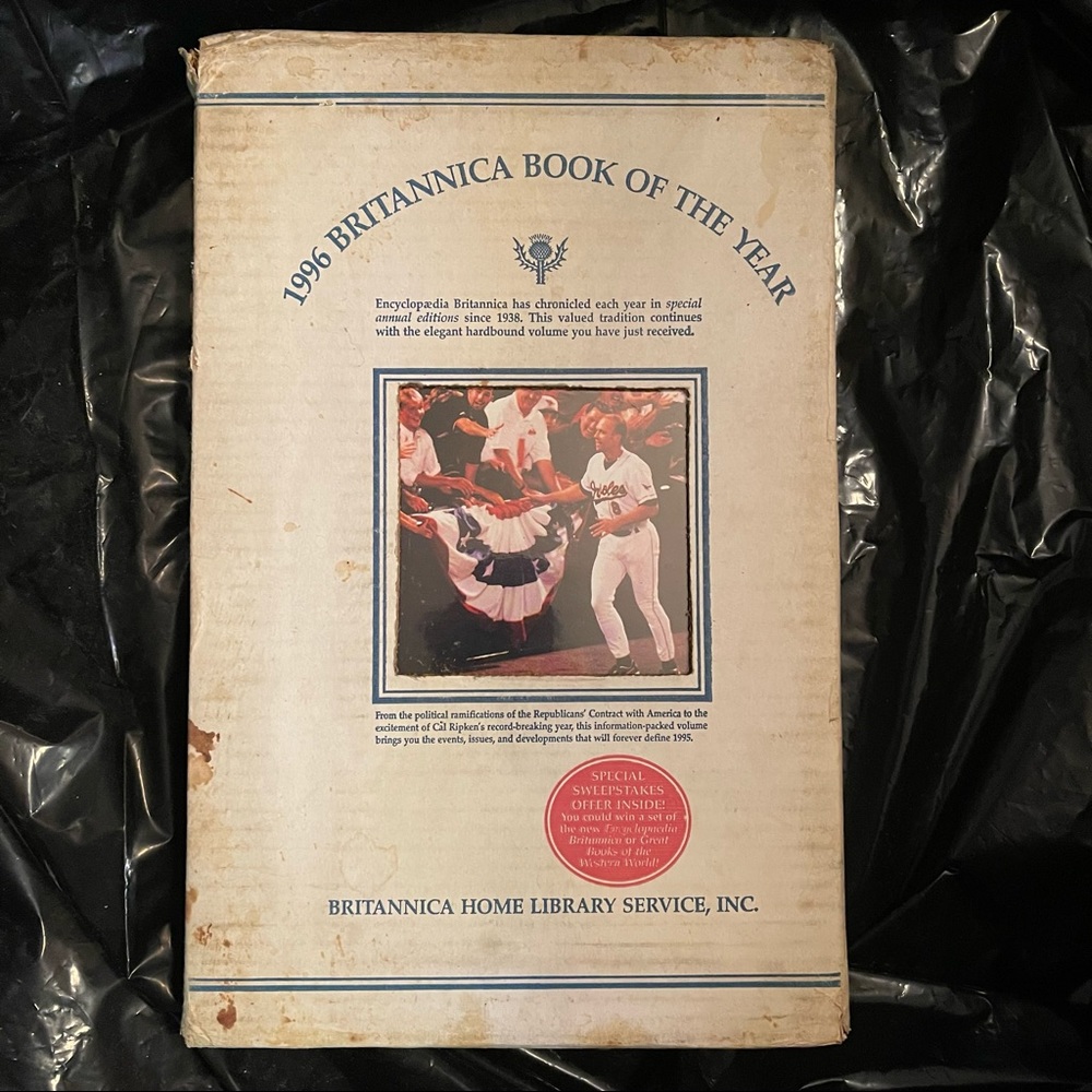 BOOK is NIB 1996 Brittanica Book of the year